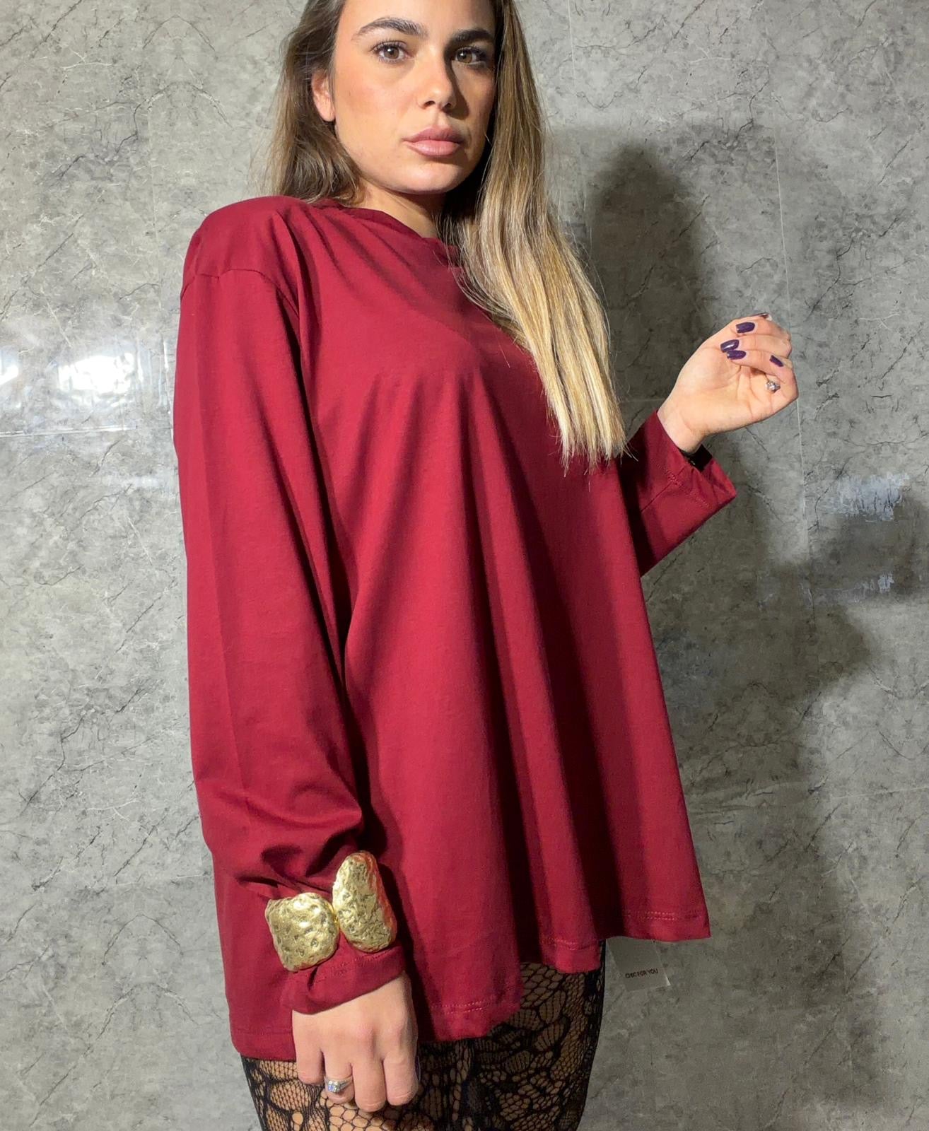 MAGLIA OVER MANICA LUNGA