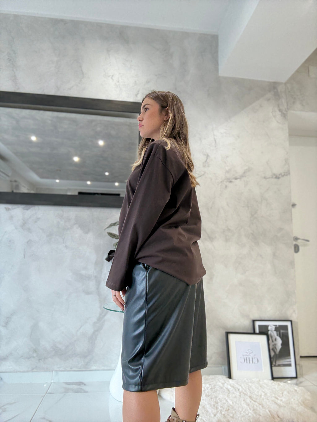 MAGLIA OVER MANICA LUNGA