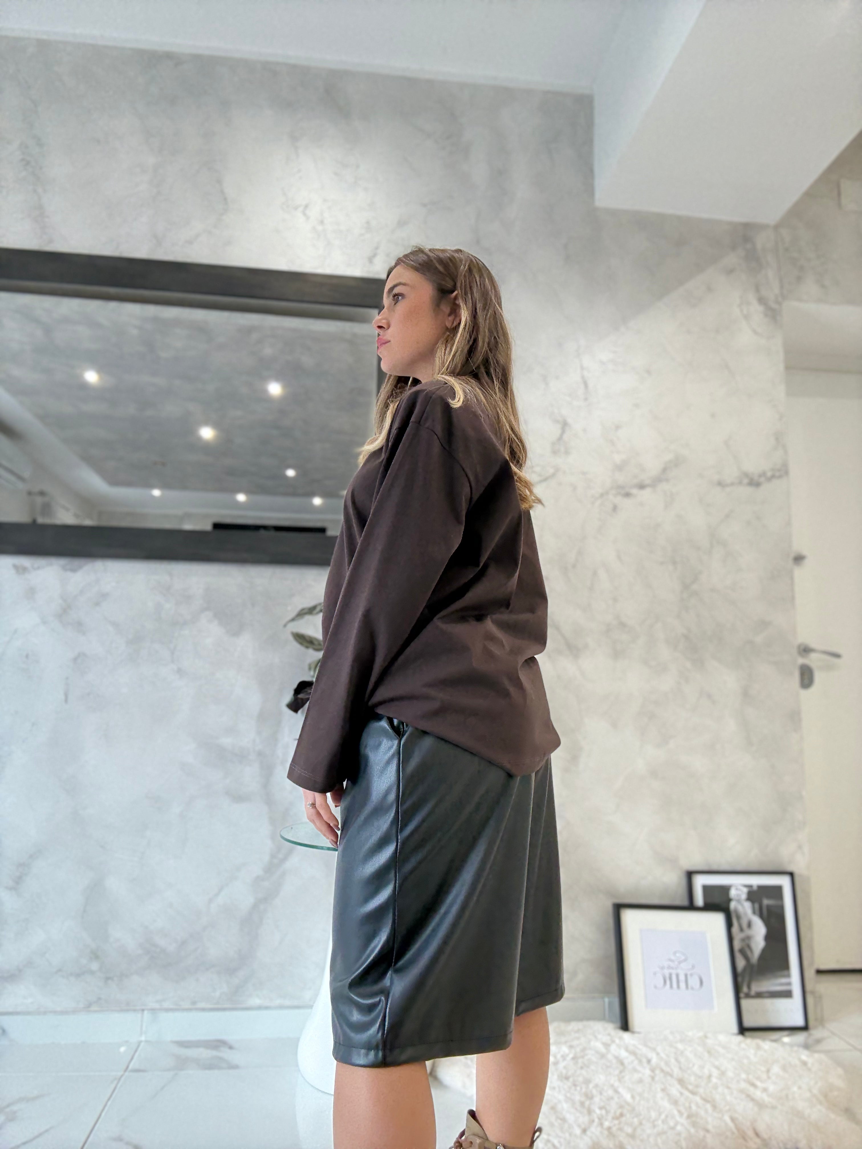MAGLIA OVER MANICA LUNGA
