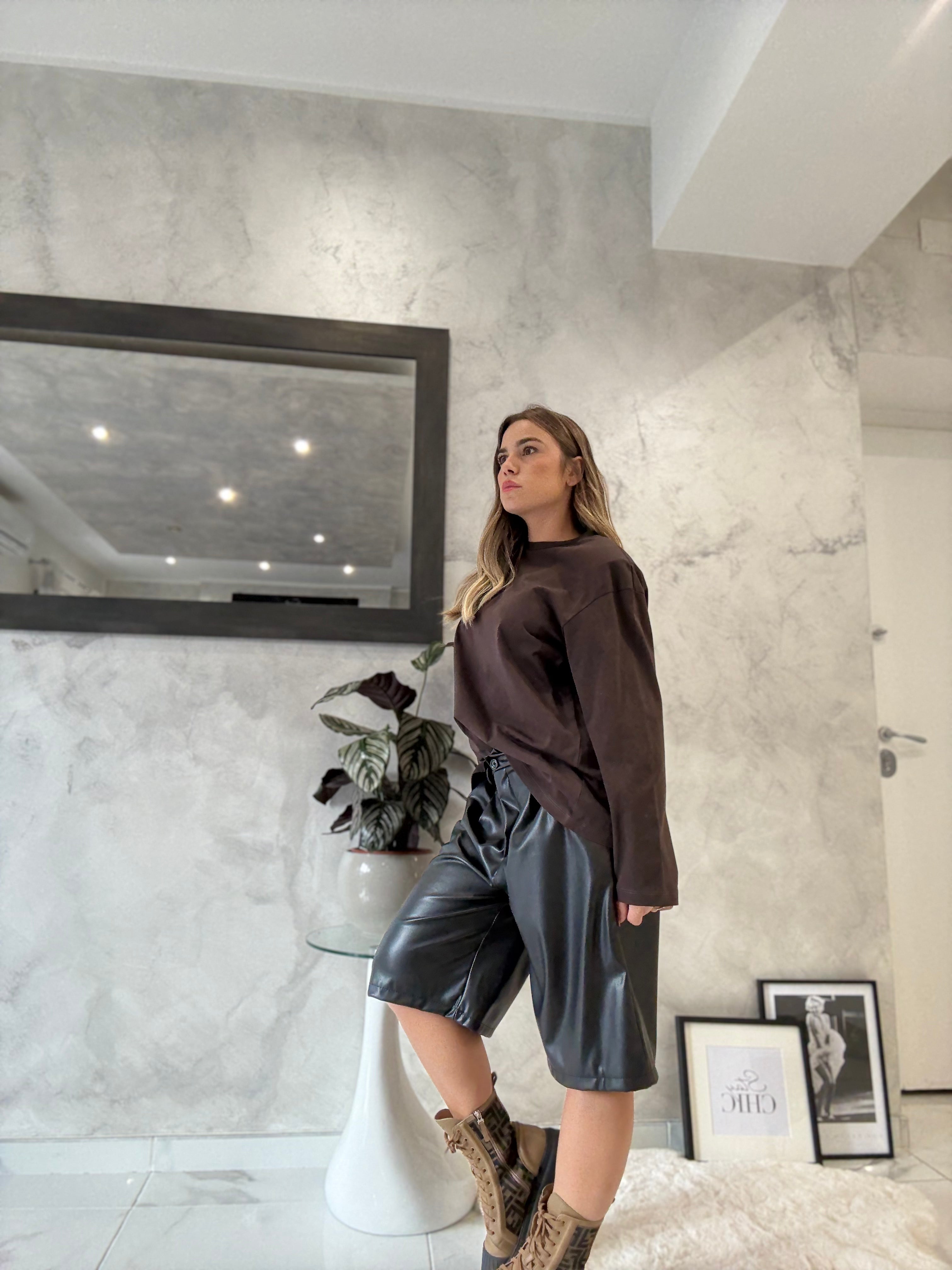 MAGLIA OVER MANICA LUNGA